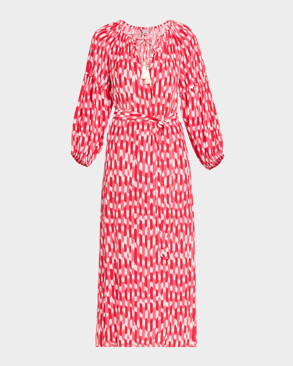 Ikat Stripe Midi Dress